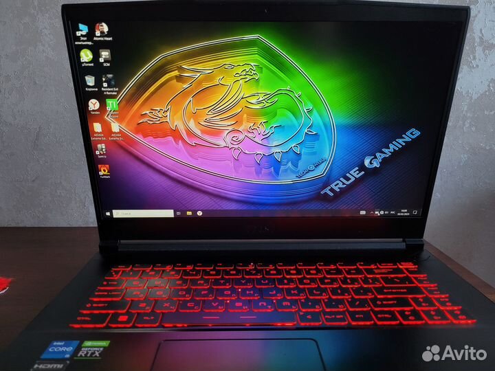 MSi i5-11400H/16Gb Rtx3050 SSD750Gb/iPS 144Hz