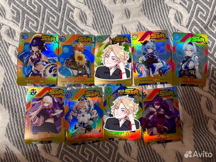 Коллекционные карточки геншин SSR