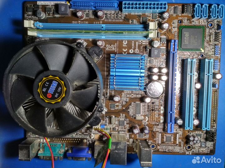 Материнская плата asus с процессором и памятью