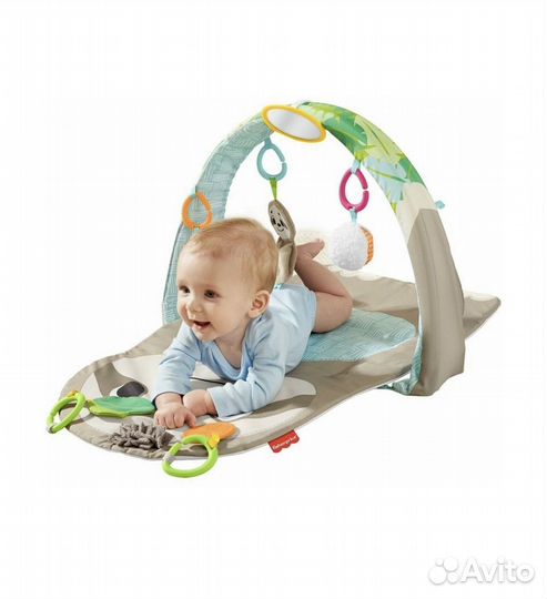 Развивающий коврик fisher price ленивец