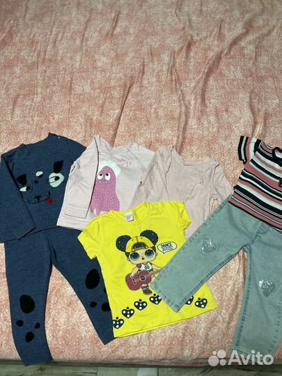 Вещи пакетом на девочку 74 80