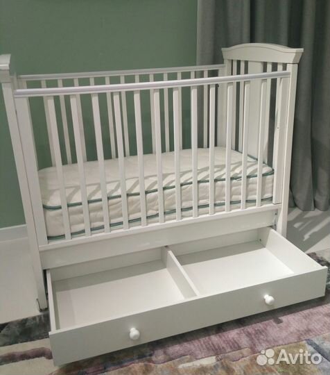 Детская кроватка nuovita с продольным маятником