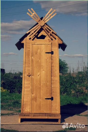 Дачный туалет деревянный с установкой DSZ