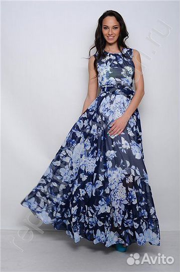 Шикарное платье макси (р.М)