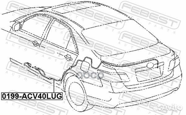 Трос открывания багажника Toyota Camry ACV40 0