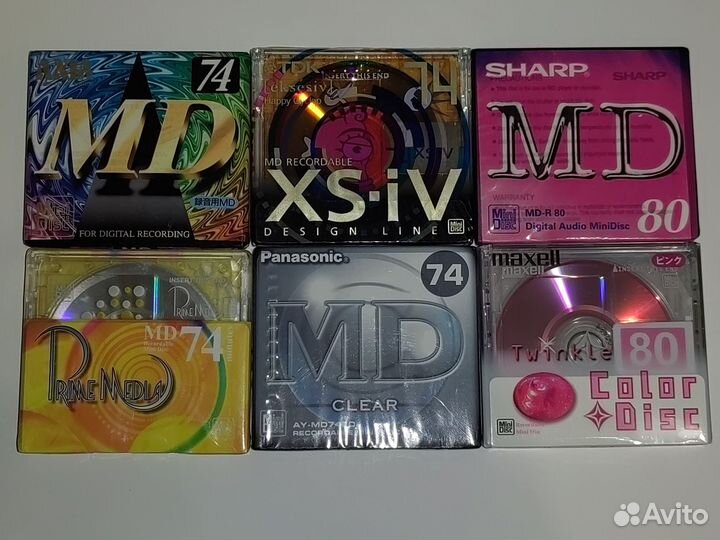 Минидиски новые TDK maxell axia denon daiso sony