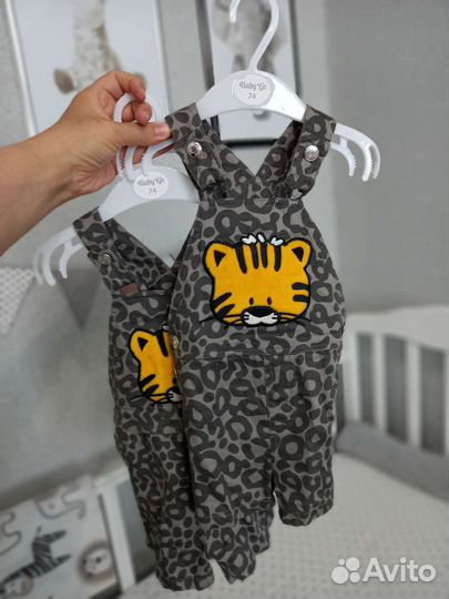 Одежда для двойни. Комбинезон детский летни