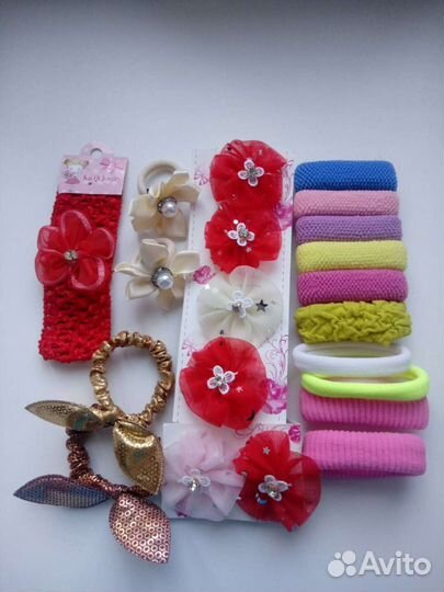 Резинки,сеточки, ободки для волос