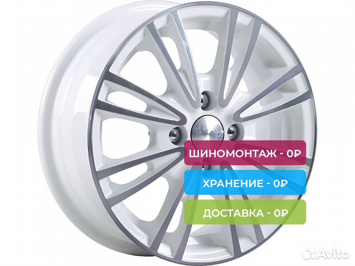 R15 4x100 6J ET38 D67,1 Скад Пантера Алмаз-белый