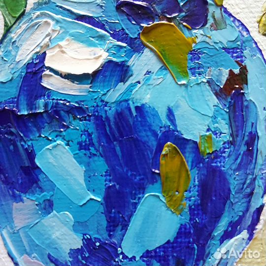 Картина с розами Букет в розовых тонах маслом