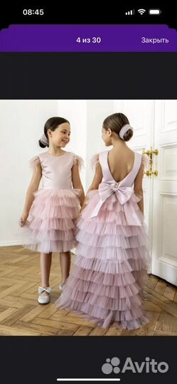 Детское нарядное платье для девочки