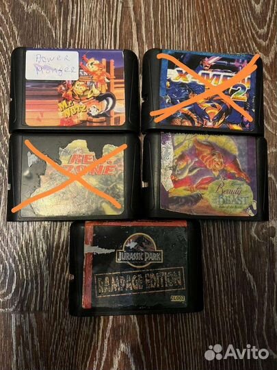 Картриджи и платки Sega 16bit