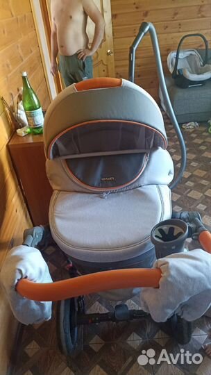 Коляска adamex 3 в 1 бу