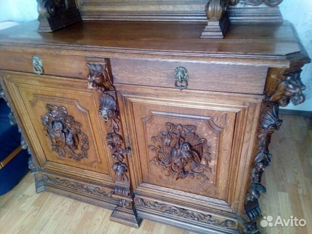 Охотничий буфет поставец из дуба 19 века