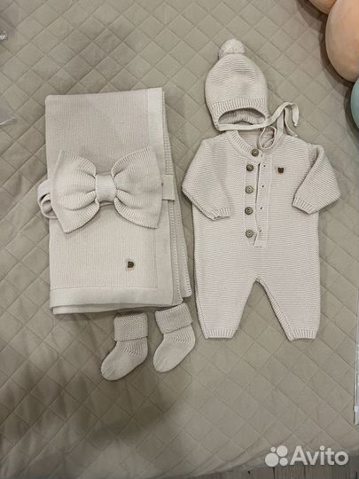 Комплект конверт на выписку для новорождённых