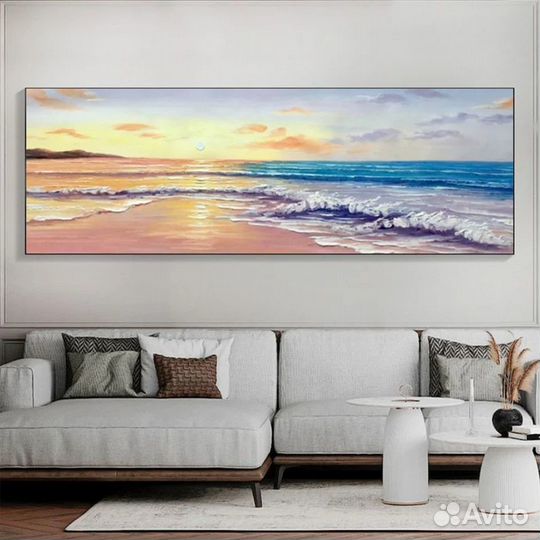 Картина маслом на холсте на стену море