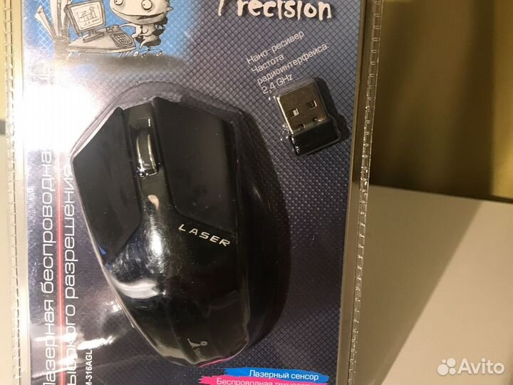 Мышь лазерная беспроводная