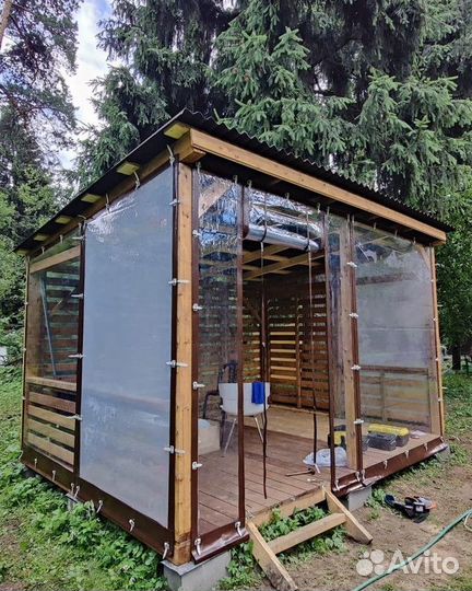 Мягкие и гибкие окна для веранд