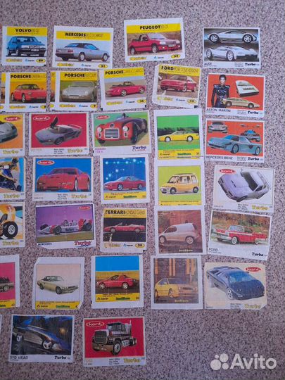 Вкладыши из жвачек turbo, bombibom