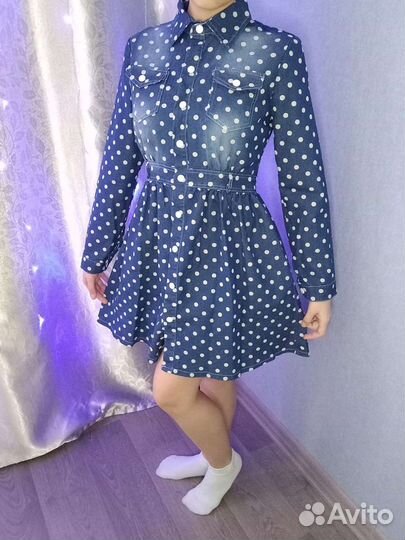 Джинсовое платье