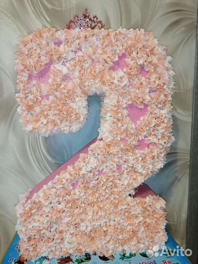 Объемная цифра 2