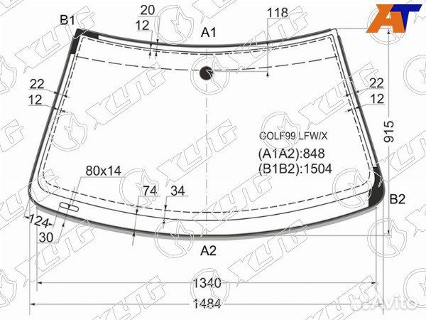 Стекло лобовое volkswagen bora