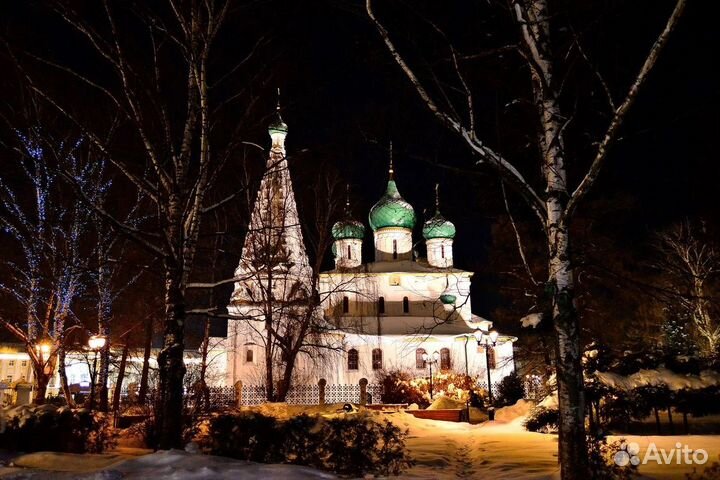 Постеры в рамке - город, церкви