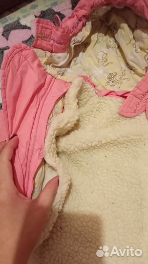 Зимний комбинезон для девочки 74