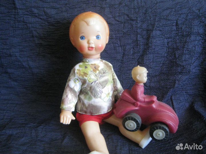 Кукла СССР /пупс/ машина / каталка/ лейка