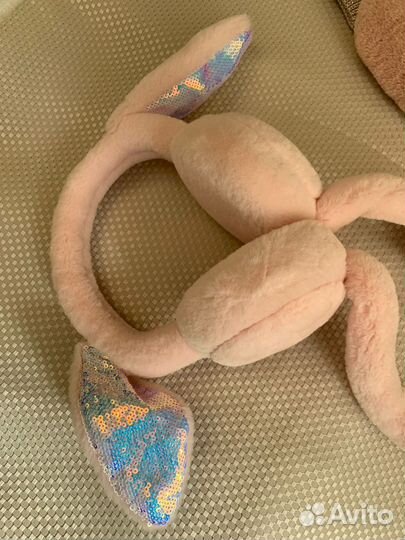 Комплект шапка, наушники, варежки