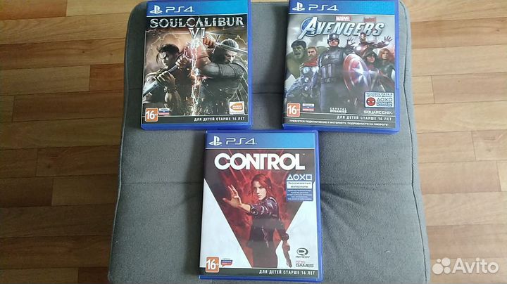 Игры PS4 Control, Avengers, Need for Speed и т.д