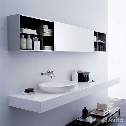 Столешница в ванную из искусственного камня