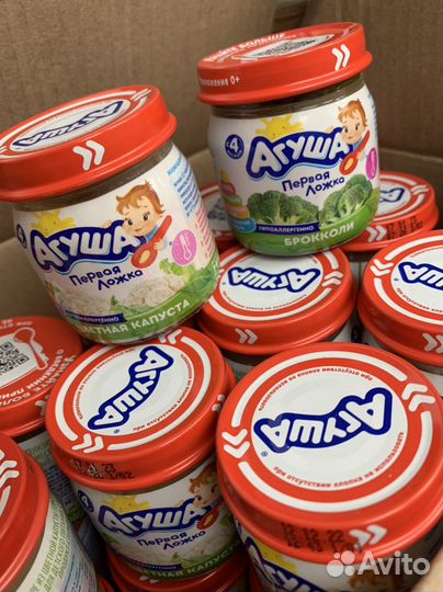 Овощное, мясное, фруктовое пюре агуша