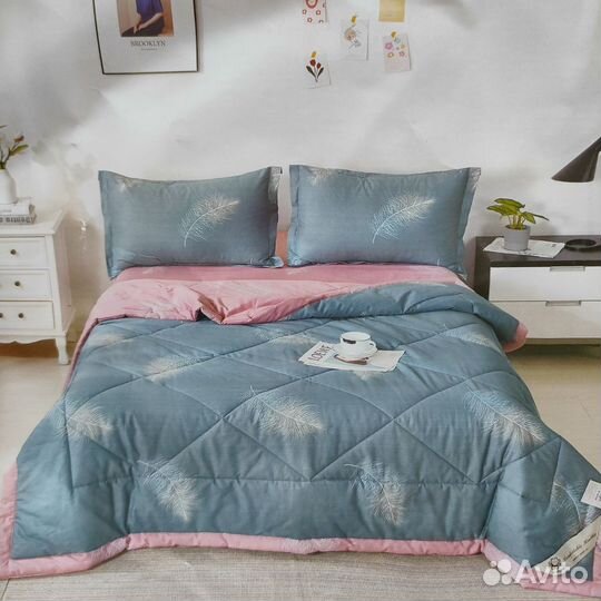 Комплект постельного белья с одеялом из хлопка