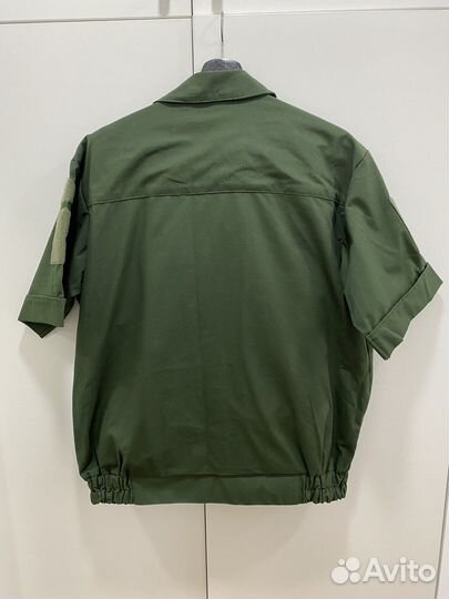 Офисная военная форма зеленая с коротким рукавом