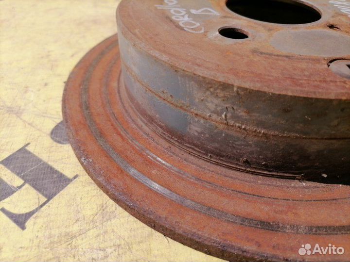 Диск тормозной задний Toyota Corolla 120 2001-2006