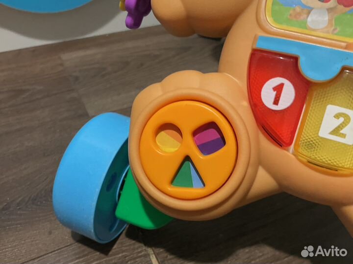 Ходунки каталка fisher price умный щенок