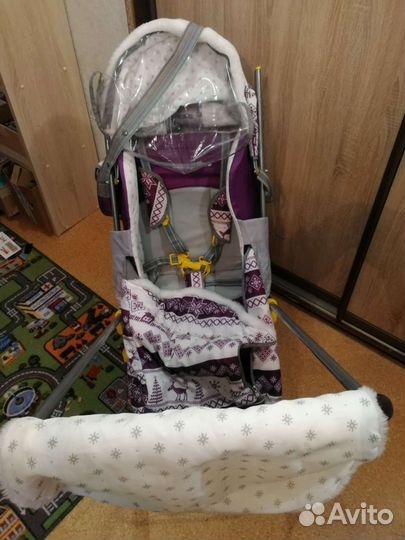 Детские санки-коляска с колесами