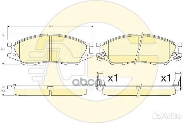 Колодки тормозные nissan almera classic 06- пер