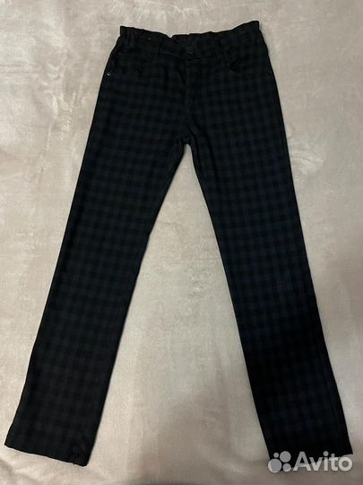 Брюки в клетку на мальчика