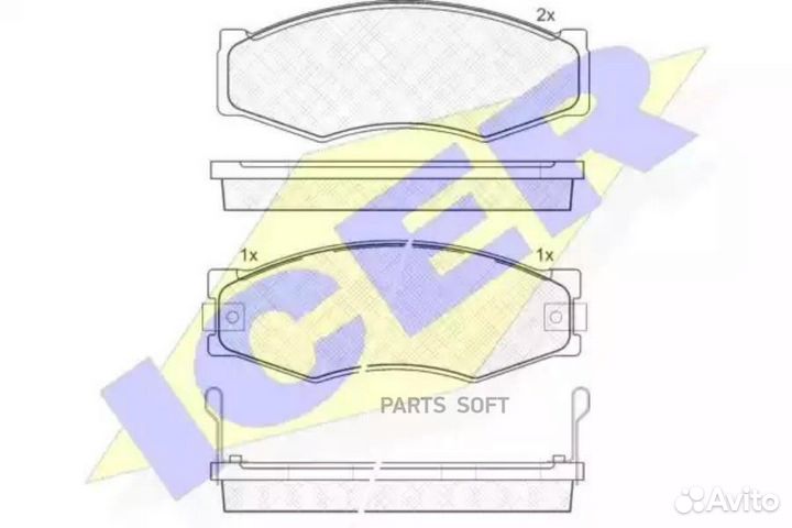 Icer 140518 140518 колодки дисковые перед.\ Nissan