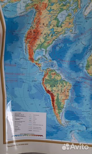 Физическая и политическая карта мира