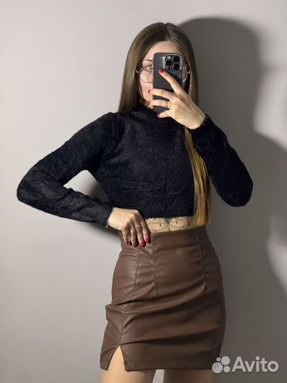 Пушистый лонгслив