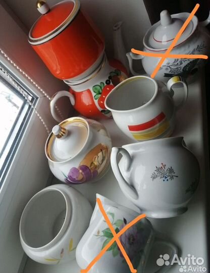 Части винтажных сервизов