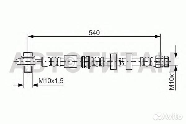 Тормозной шланг Volkswagen polo Saloon (602, 604