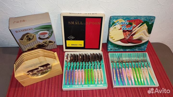 Вилки ложки для закусок, подставки по горячее