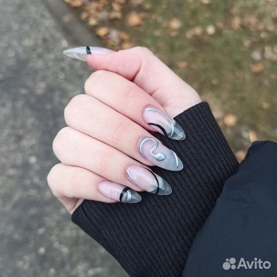 Маникюр наращивание педикюр