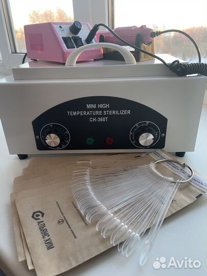 Новый сухожаровый шкаф+маникюрный аппарат