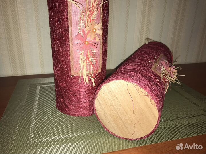 Тубусы подарочные из волокон. (Для бутылок)