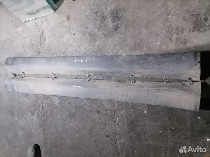 Пластиковый порог chevrolet niva